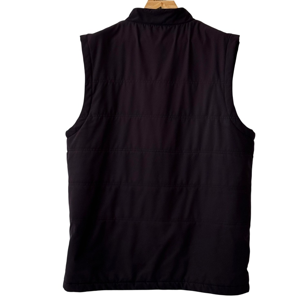 TravisMathew Interlude Puffer Vest Mens XL Black Full Zip Golf Quilted 1MT369 - Picture 2 of 10